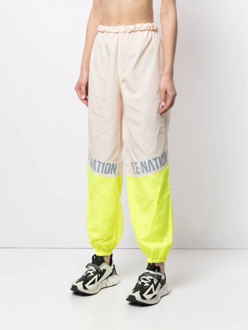 P.E Nation First Position Wide Leg Track Pants Pearled Ivory NWOT Size XS $149 - Picture 4 of 12